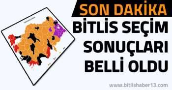 Bitlis seçim sonuçları belli oldu