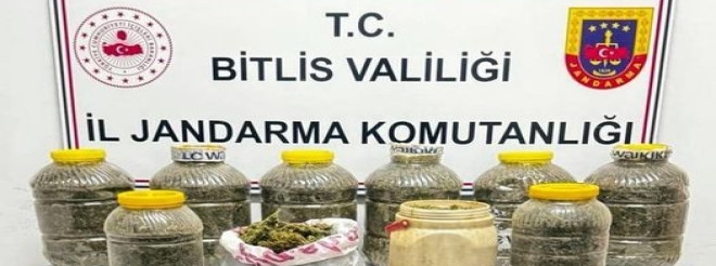 Hizan ilçesinde 11 Kilo 450 gram uyuşturucu madde ele geçirildi