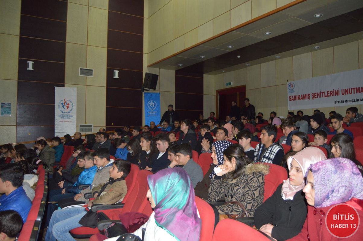 Bitlis Gençlik Hizmetleri ve Spor İl Müdürlüğü tarafından Sarıkamış Şehitlerini Anma Programı düzenlendi.