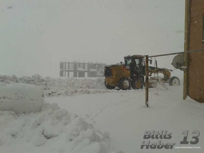 Bitlis, Güroymak (Norşin), Tatvan, Ahlat, Adilcevaz, Mutki ve Hizan'da Yoğun Kar Yağışı