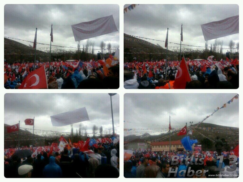 Ak Parti Genel Başkanı ve Başbakan Recep Tayyip Erdoğan, Bitlis'e gelerek Bitlis Halkına seslendi.