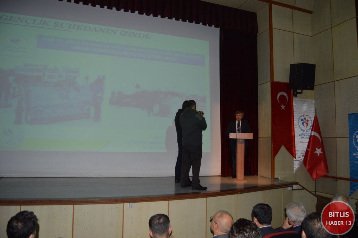 Bitlis Gençlik Hizmetleri ve Spor İl Müdürlüğü tarafından Sarıkamış Şehitlerini Anma Programı düzenlendi.