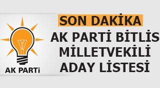 AK Parti Bitlis Milletvekili Adayları Belli Oldu