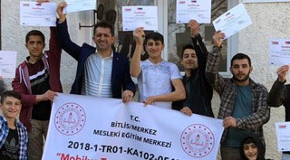 Bitlis Mesleki Eğitim Merkezi çırak öğrencileri Çekya'dan döndüler