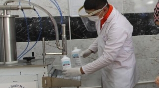 Bitlis'te dezenfektan ve maske üretiminden 1 milyon 700 bin lira gelir elde edildi