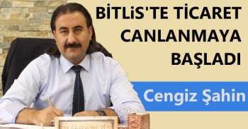 Cengiz Şahin: Bitlis'te ticaret canlanmaya başladı
