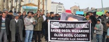 Tatvan ve Güroymak'ta 15 Şubat Protesto Edildi