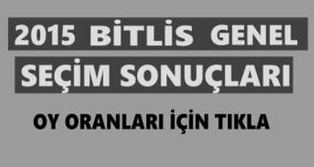 2015 Bitlis Genel Seçim Sonuçları