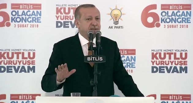 AK Parti Bitlis 6. Olağan İl Kongresinde Erdoğan Bitlis'ten Seslendi