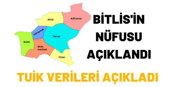 Aralık 2021 Bitlis ve İlçelerinin Nüfusu Belli Oldu