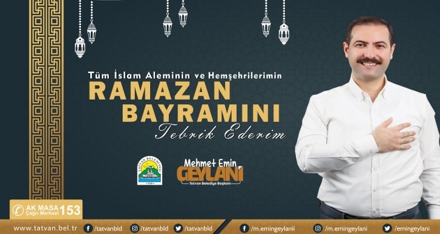 Başkan Geylani’den Ramazan bayramı mesajı