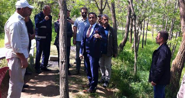 Başkan vekili Alibeyoğlu mesire alanında incelemelerde bulundu