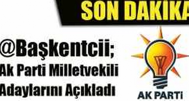 Baskentcii Ak Parti Bitlis Milletvekili Adaylarını Açıkladı