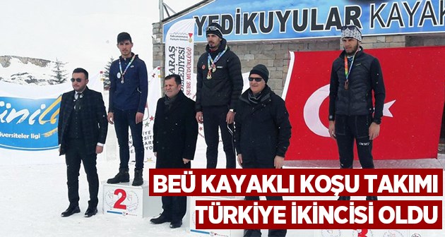 BEÜ Kayaklı Koşu Takımı Türkiye ikincisi oldu