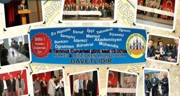 Bitlis 3. Kent Kurultayına Hazırlanıyor