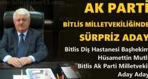 Bitlis Diş Hastanesi Başhekimi Mutlu Bitlis Ak Parti Milletvekili Aday Adayı
