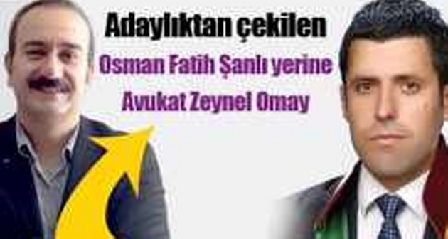Bitlis HDP Adaylığından Çekilen Fatih Şanlı Yerine Avukat Zeynel Omay