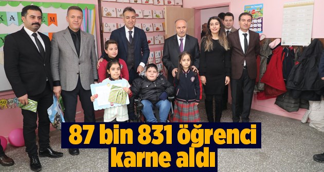 Bitlis il genelinde 87 bin 831 öğrenci karne aldı