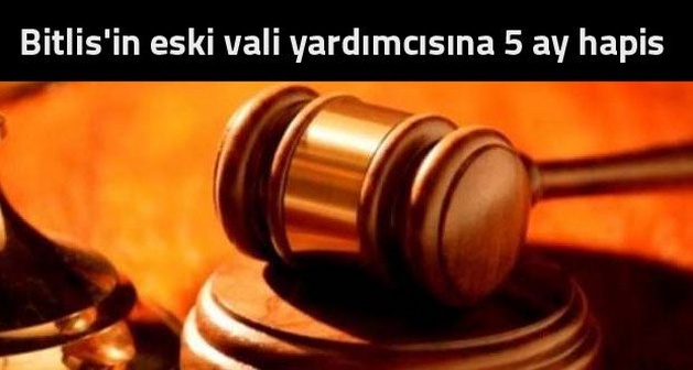 Bitlis'in eski vali yardımcısına 5 ay hapis