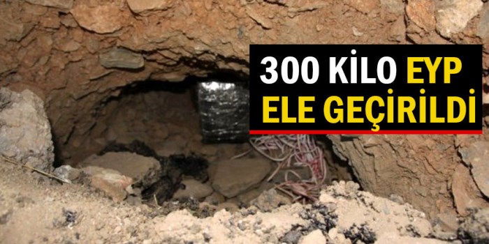 Bitlis Ortakapı köyü kırsalında 300 kilo EYP ele geçirildi