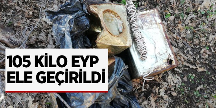 Bitlis'te 105 kilo EYP ve çeşitli malzeme ele geçirildi