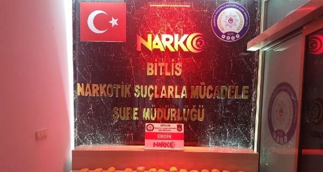 Bitlis'te 13 kilo 375 gram eroin ele geçirildi