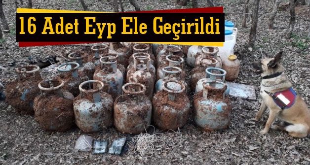 Bitlis'te 16 adet el yapımı patlayıcı ele geçirildi