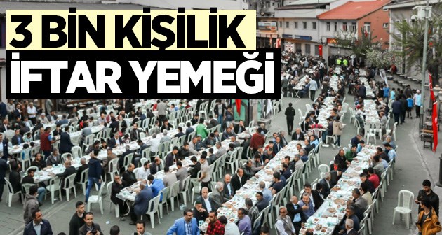 Bitlis'te 3 bin kişi iftar yemeğinde buluştu