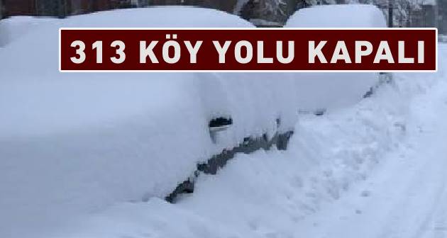 Bitlis'te 313 köy yolu ulaşıma kapandı
