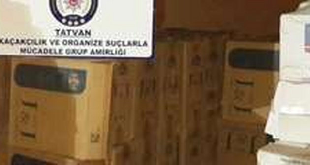 Bitlis'te 78 bin 500 paket kaçak sigara ele geçirildi