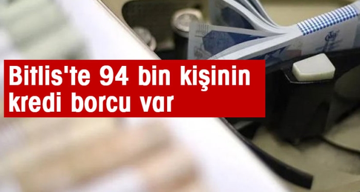Bitlis'te 94 bin kişinin kredi borcu var
