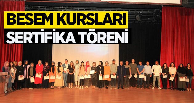 Bitlis'te BESEM kursları sertifika töreni
