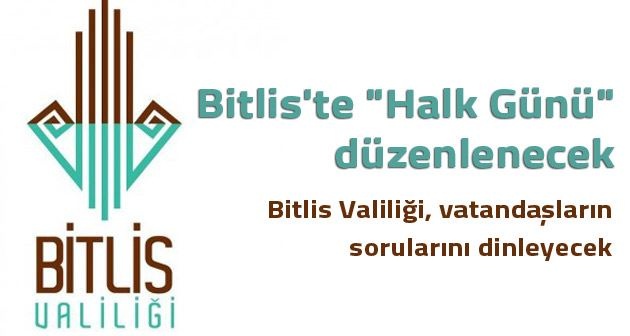 Bitlis'te Halk Günü düzenlenecek