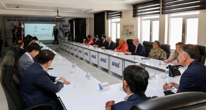 Bitlis'te İl Afet Acil Durum toplantısı düzenlendi