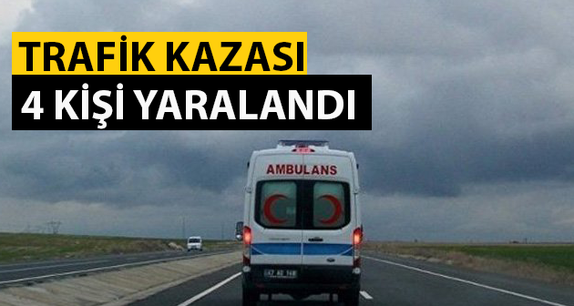 Bitlis'te meydana gelen trafik kazasında 4 kişi yaralandı