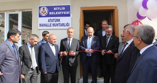 Bitlis'te muhtarlık hizmet binası açıldı