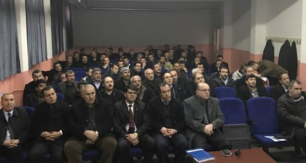Bitlis'te okul servisi sürücülerine yönelik bilgilendirme toplantısı