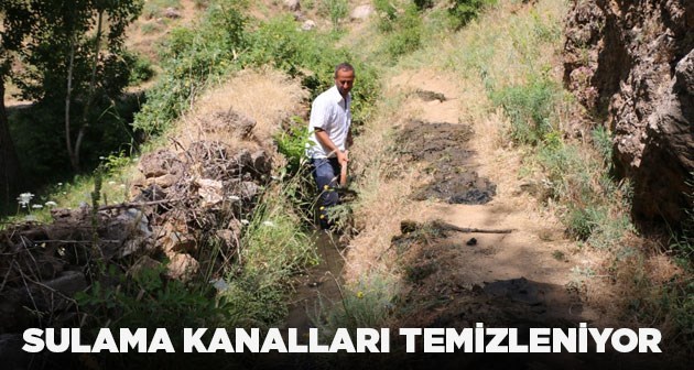 Bitlis'te sulama kanalları temizleniyor