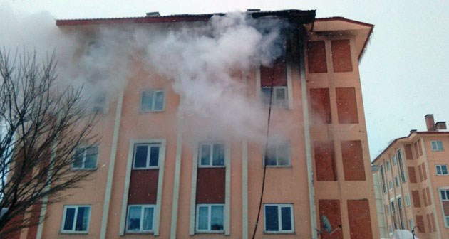 Bitlis TOKİ 3. Etapta Ev Yangını