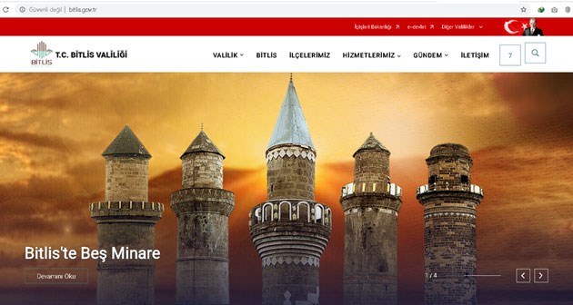 Bitlis Valiliği İnternet Sitesi Yeni Tasarıma Geçti