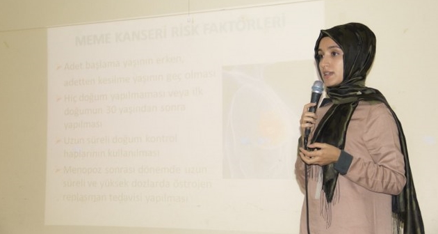 Bitlisli kadınlar kanser konusunda bilgilendiriliyor