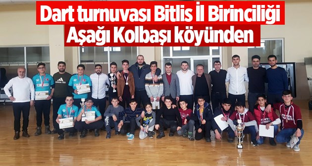 Dart turnuvası Bitlis İl Birinciliği Aşağı Kolbaşı köyünden