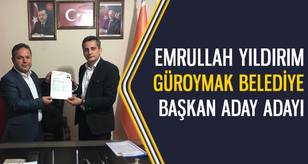 Emrullah Yıldırım AK Parti’den Güroymak Belediye Başkan Aday Adaylığını açıkladı