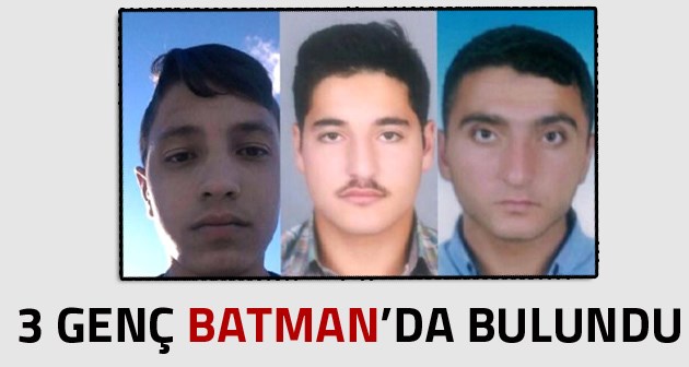 Haber alınamayan 3 öğrenci Batman'da bulundu