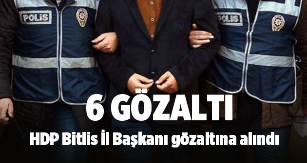 HDP Bitlis İl Başkanı gözaltına alındı