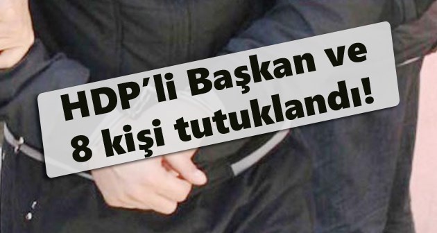 HDP Pervari İlçe Başkanı ve 8 kişi tutuklandı!