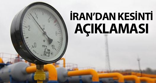 İran'dan 'doğalgaz kesintisi' açıklaması