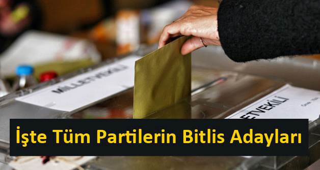 İşte tüm partilerin Bitlis adayları