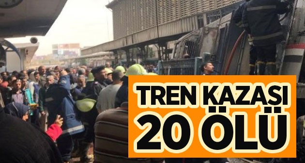 Kahire'de tren kazası: 20 ölü, 40 yaralı