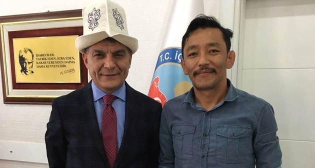 Kırgız Asıllı Gaziden Kaymakam Özkan’a Ziyaret